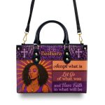 Have Faith In What Will Be - Personalized Leather Handbag