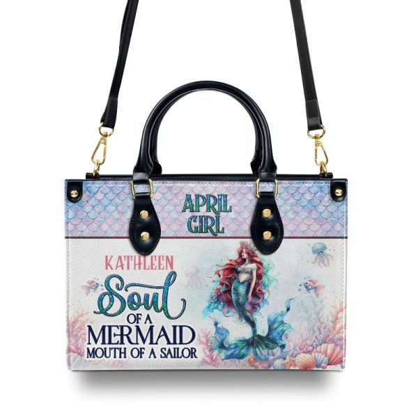 Mermaid - Personalized Leather Handbag Mb94