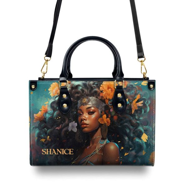 Afroart07 - Personalized Leather Handbag Mb57