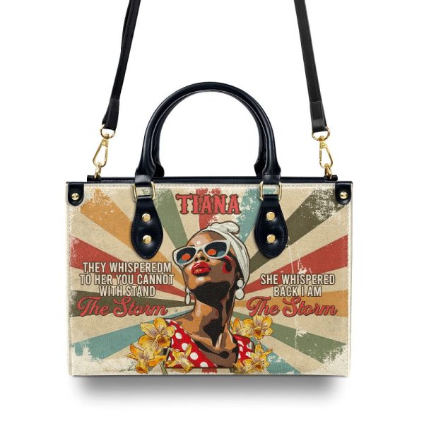 The Storm - Personalized Leather Handbag Sblhbpt786Ta