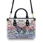 You Are Enough - Personalized Leather Handbag Sblhbt50