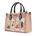 Strong Worthy Loved Enough - Personalized Leather Handbag Sbn06
