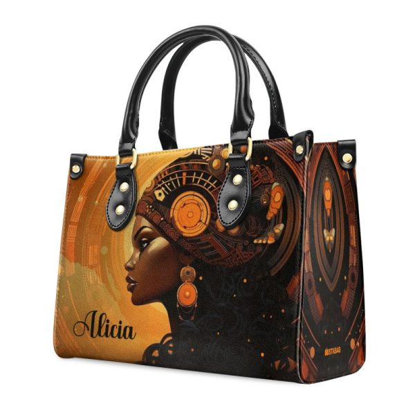 Afrofuturism06 - Personalized Leather Handbag Sb119
