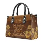 Le Bonheur N’Est Pas Quelque Chose De Prêt À L’Emploi - Personalized Leather Handbag Sb603