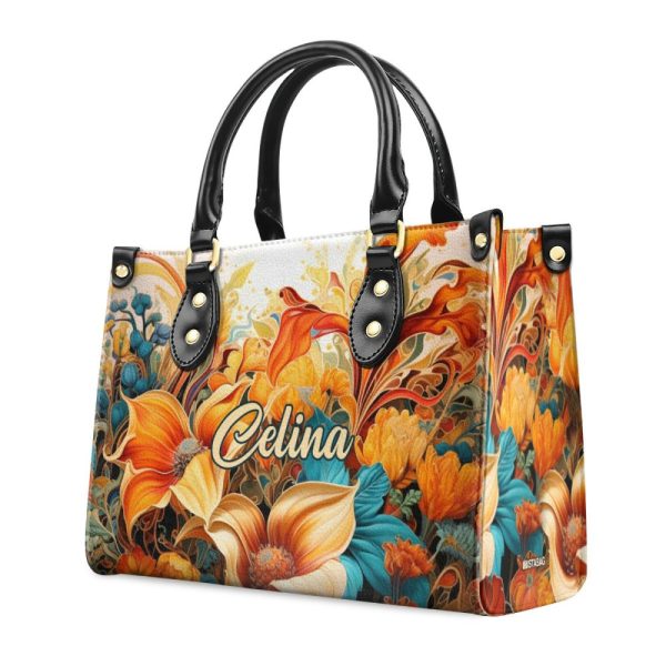 Radiant - Personalized Leather Handbag Stb130