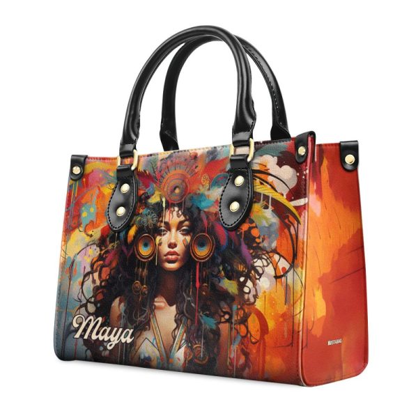 Bohemian - Personalized Leather Handbag Stb133