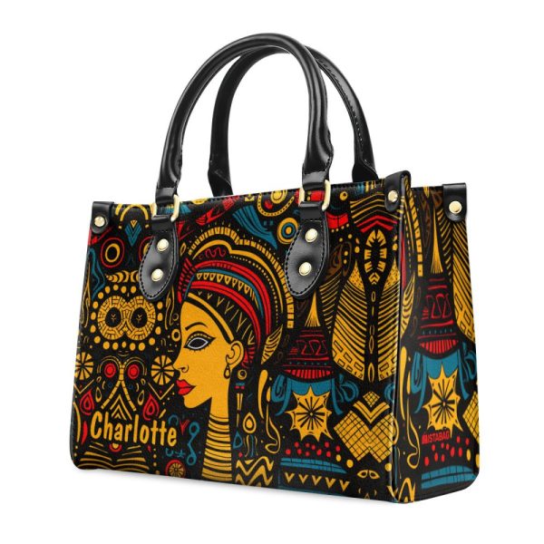 The Black Origin - Personalized Leather Handbag Stb18