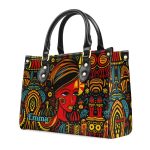 The Black Origin - Personalized Leather Handbag With Unique Texture Stb18B