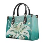 God Says You Are - Personalized Leather Handbag Stb47