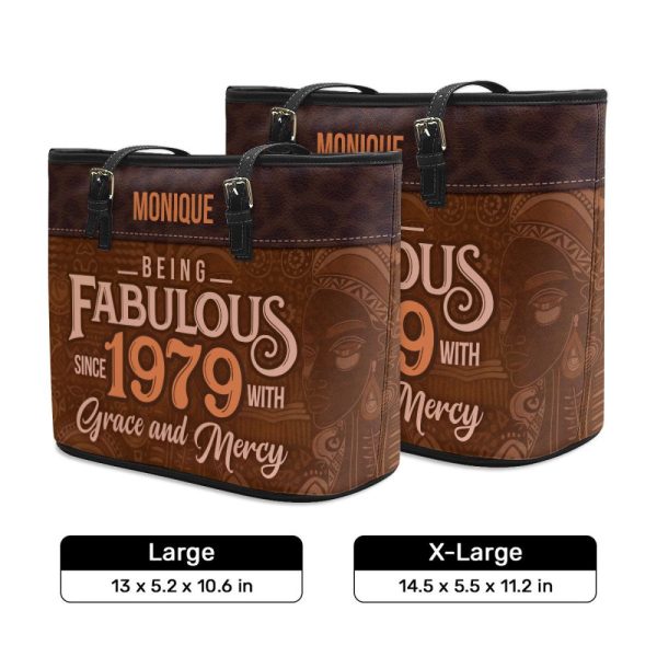 Being Fabulous - Personalized Leather Totebag
