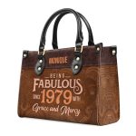 Being Fabulous - Personalized Leather Handbag Stb59