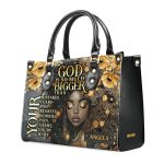God Is So Much Bigger Than - Personalized Leather Handbag Sblhblm2450M