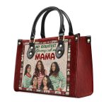 My Greatest Blessings Call Me  - Personalized Leather Handbag