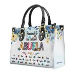 Blessed Nana - Personalized Leather Handbag Ms101