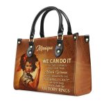 We Can Do It - Personalized Leather Handbag Stb163