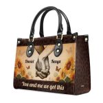 You And Me We Got This - Personalized Leather Handbag Stb187