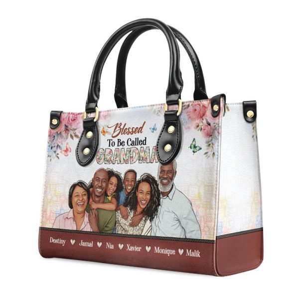 Blessed To Be Called  - Personalized Leather Handbag