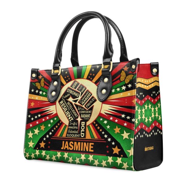 Juneteenth Spirit - Personalized Leather Hand Bag Sblhbt63
