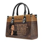 Vintage Brown - Personalized Leather Handbag