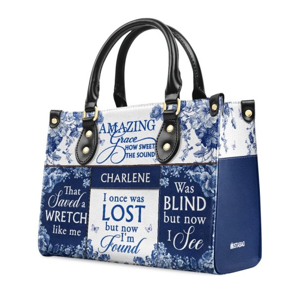 Amazing Grace - Personalized Leather Handbag