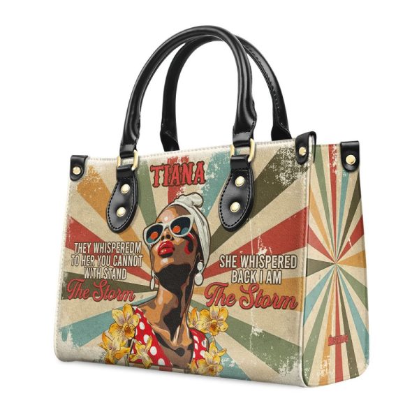 The Storm - Personalized Leather Handbag Sblhbpt786Ta