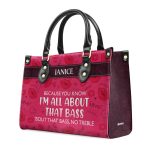 All About That Bass - Personalized Leather Handbag Sb189
