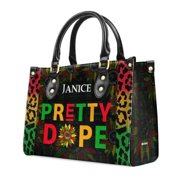 Pretty Dope - Personalized Leather Handbag Sblhbha21