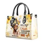 I Will Walk By Faith - Personalized Leather Handbag Sblhbltu2799L