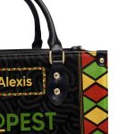 Dopest Black Queen - Personalized Leather Handbag Sb09