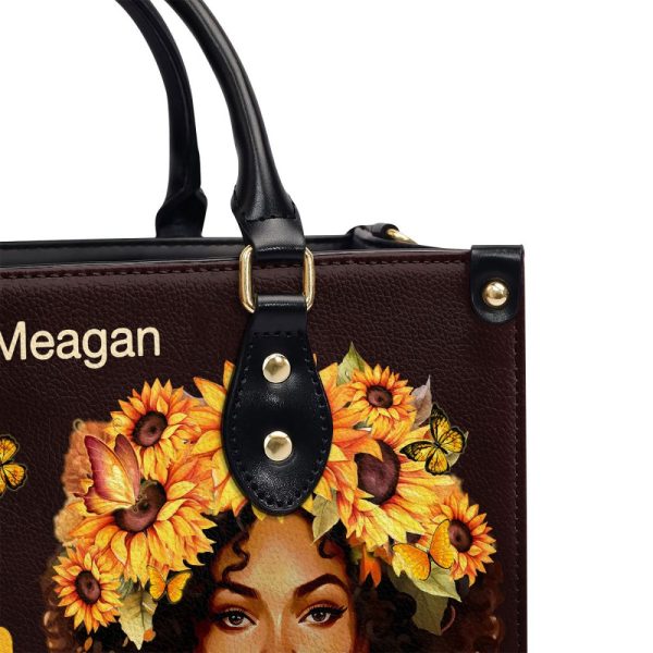 Black Beauty Comes In All Shades - Personalized Leather Handbag Sb26