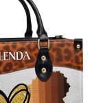 Peace, Love, Melanin - Personalized Leather Handbag Stb06