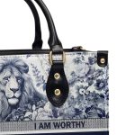 Lion - Four Seasons - Personalized Leather Handbag Stb122