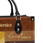 Have Faith In What Will Be - Personalized Leather Handbag Stb13