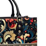 Flower - Bohemian  - Personalized Leather Handbag Stb134
