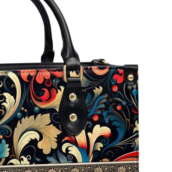 Flower - Bohemian  - Personalized Leather Handbag Stb134