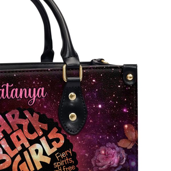 Dear Black Girls - Personalized Leather Handbag Stb146