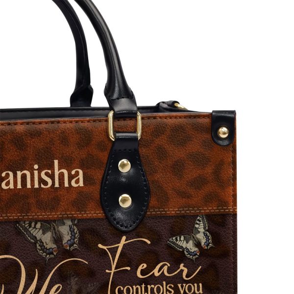 We Only Get One Life So Live It - Personalized Leather Handbag Stb22