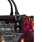 Afro Map - Personalized Leather Handbag Stb43