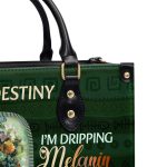 I Am Black Without Apology - Personalized Leather Handbag