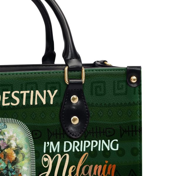 I Am Black Without Apology - Personalized Leather Handbag