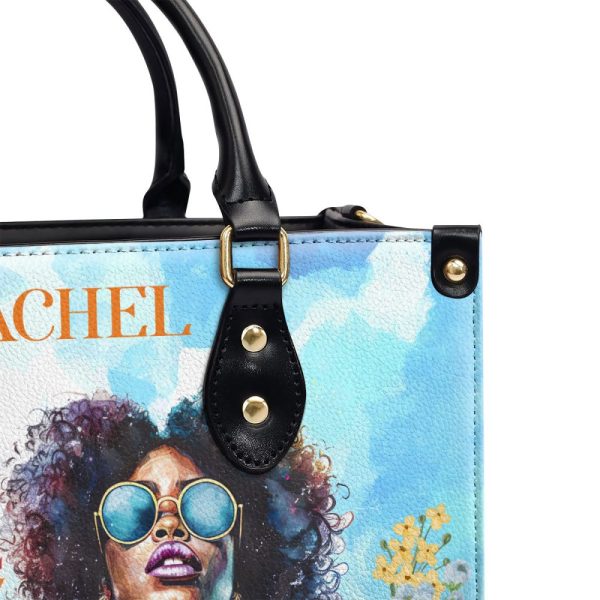 She Has The Soul Of A Gypsy - Personalized Leather Handbag Sbn07