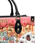 God Is Bigger Than - Personalized Leather Handbag Sbn08