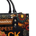 Dopest Black Mom - Personalized Leather Handbag Mb64A