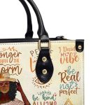 Stronger Than The Storm - Personalized Leather Handbag Sbhn14