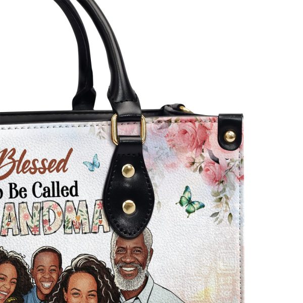 Blessed To Be Called  - Personalized Leather Handbag