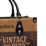 Vintage Brown - Personalized Leather Handbag