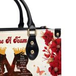 We'Re A Team - Personalized Leather Handbag Stb154