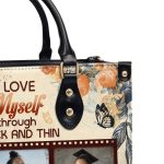 I Love Myself Through Thick And Thin - Personalized Leather Handbag Sblhblm1011L