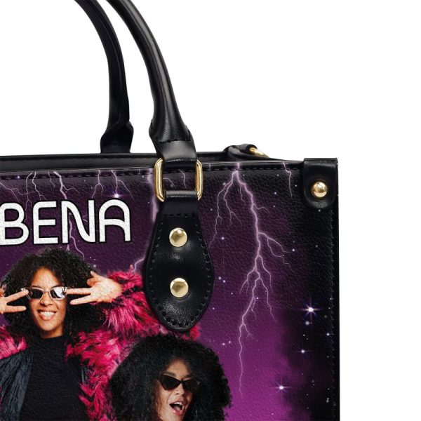 The Queen Vintage Style - Personalized Leather Handbag Sblhbnum883M