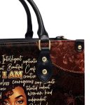 I Am - Personalized Leather Handbag Sbhn16